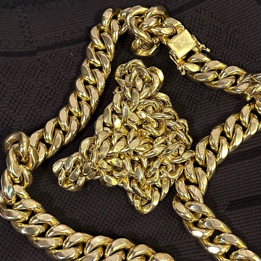 14k YG Cuban link